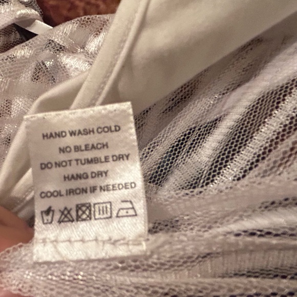 Dila Sheer Stripped Bodysuit in White by Superdown - Picture 12 of 14